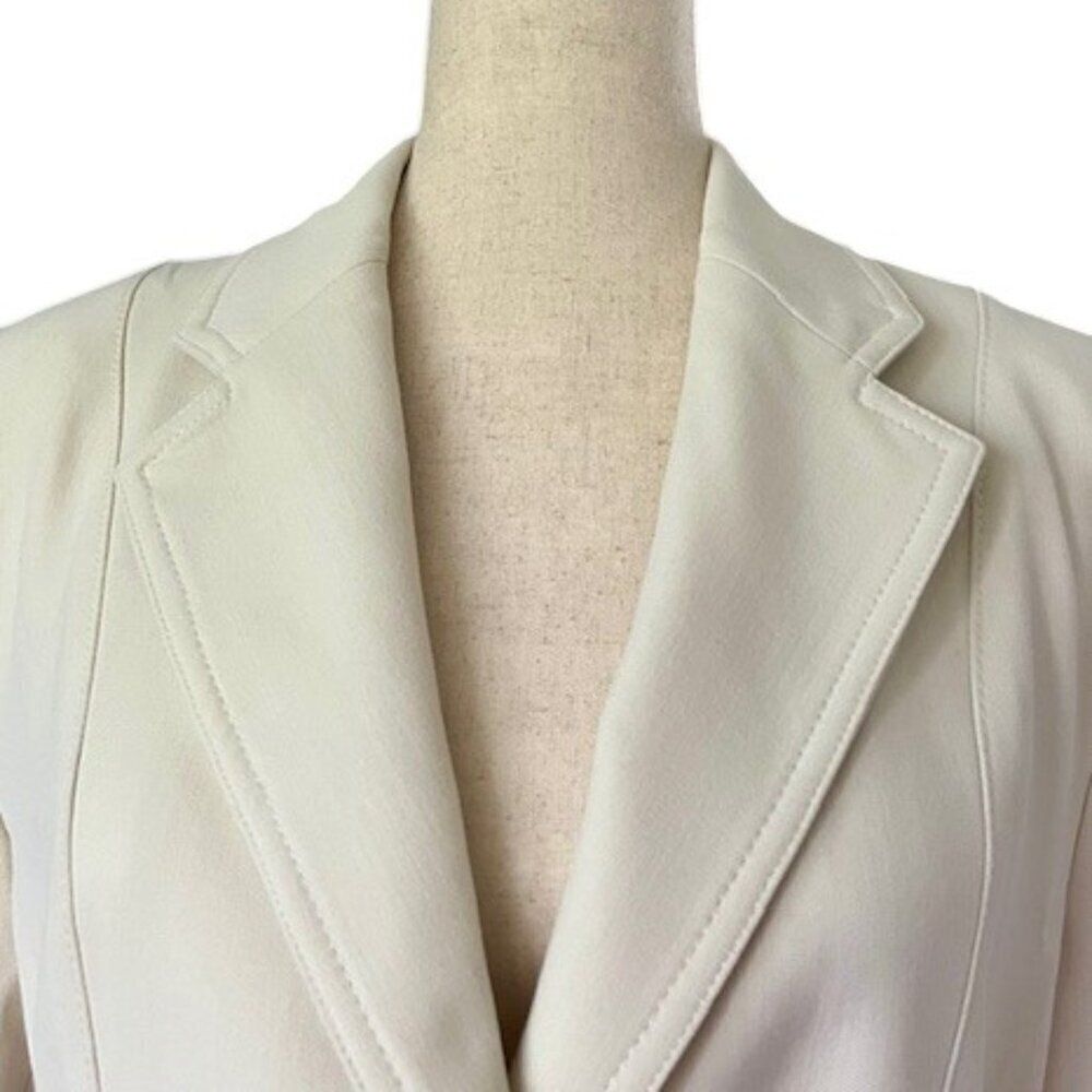 ZARA SRPLS Collection Women Blazer Jacket Belted Off White Bloggers Fav Med NWT - Picture 4 of 16